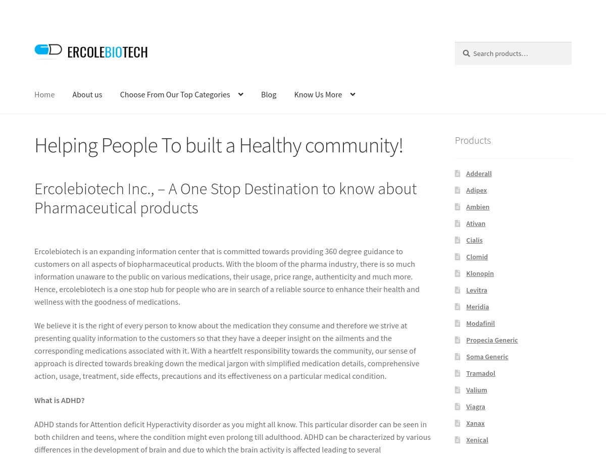 ercolebiotech.com