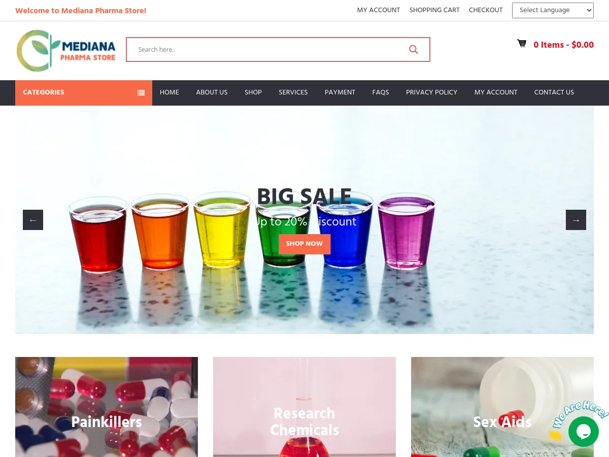 medianapharmastore.com