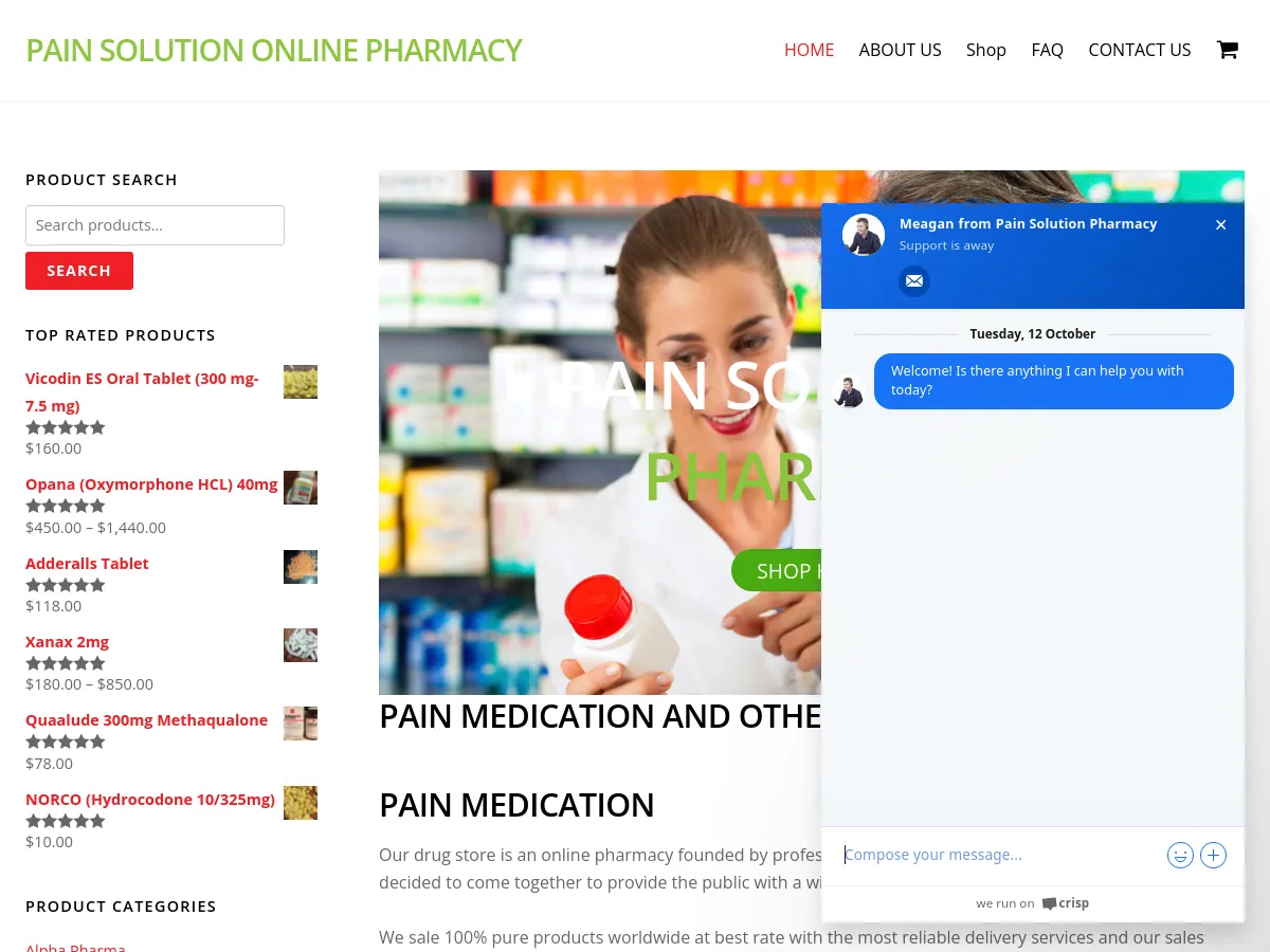 painsolutiononlinepharmacy.com