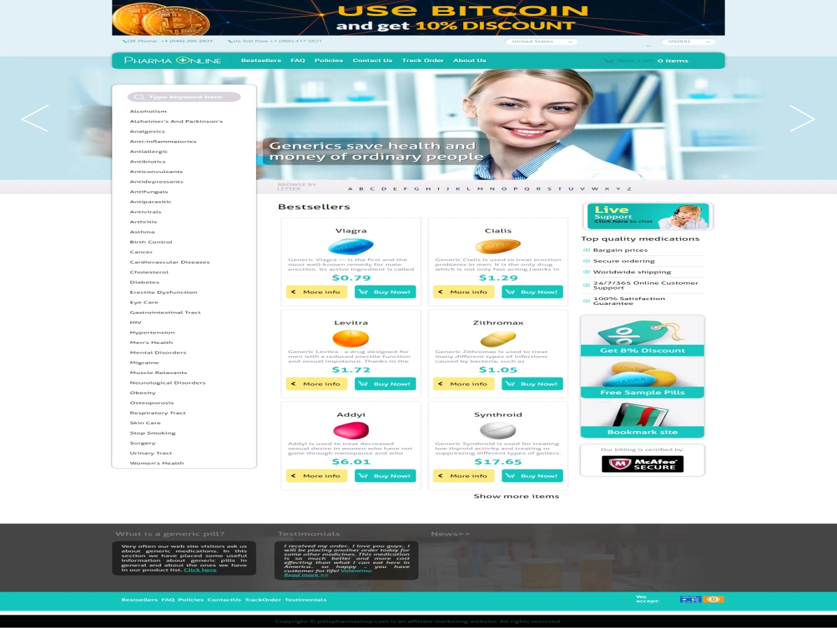 pillspharmashop.com