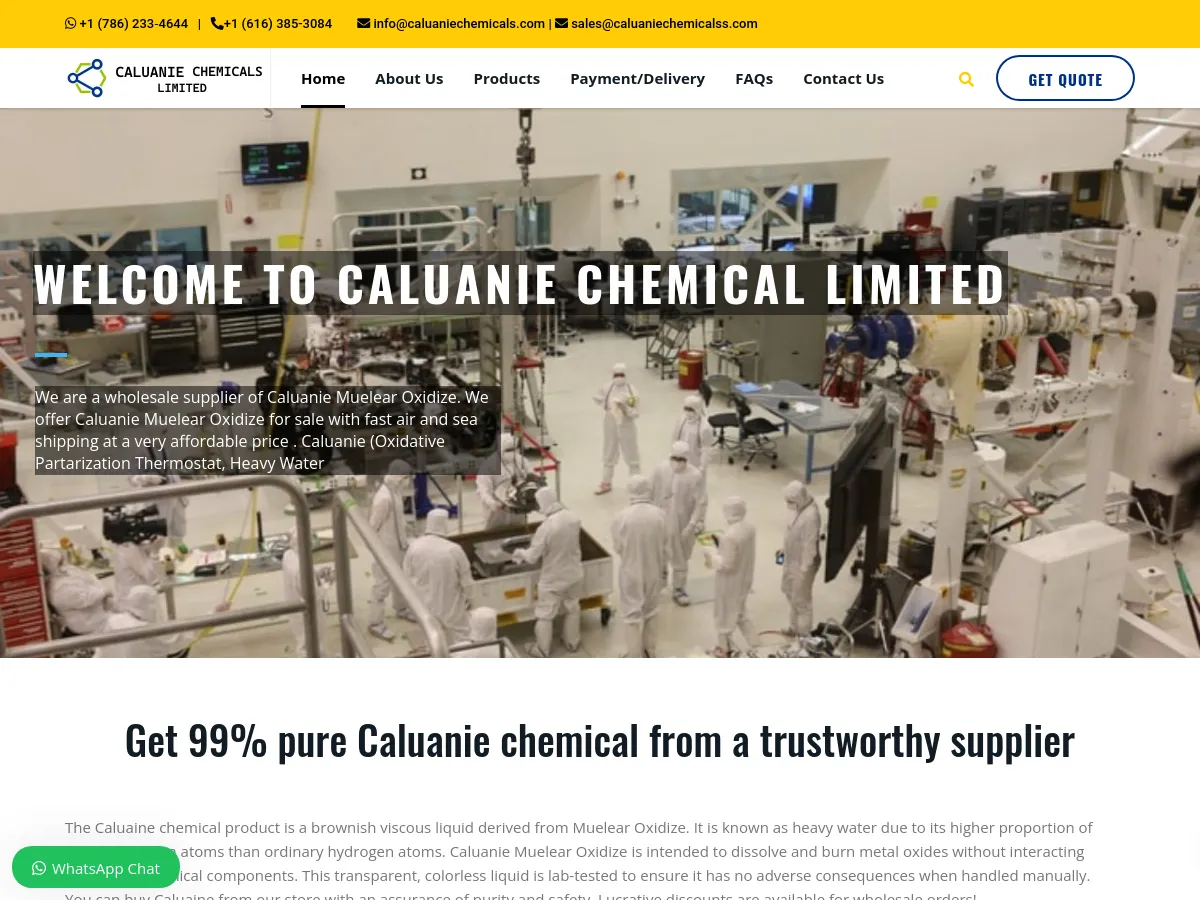 caluaniechemicals.com