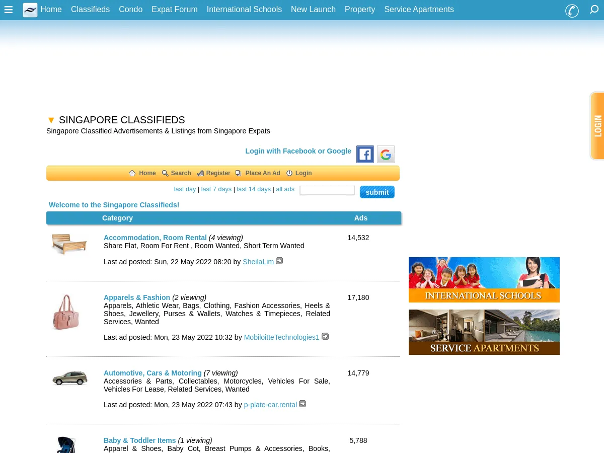 classifieds.singaporeexpats.com