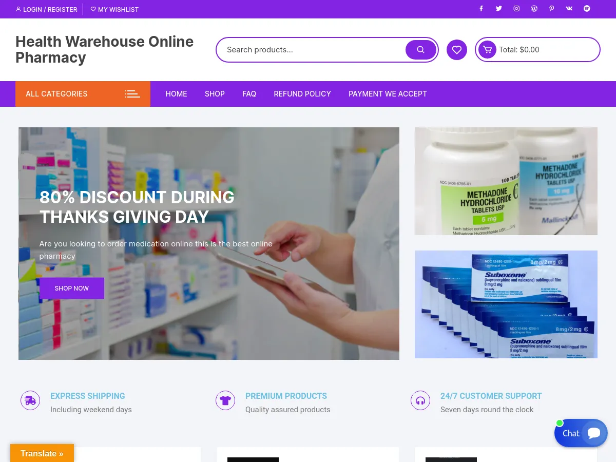 healthwarehouseonlinepharmacy.com