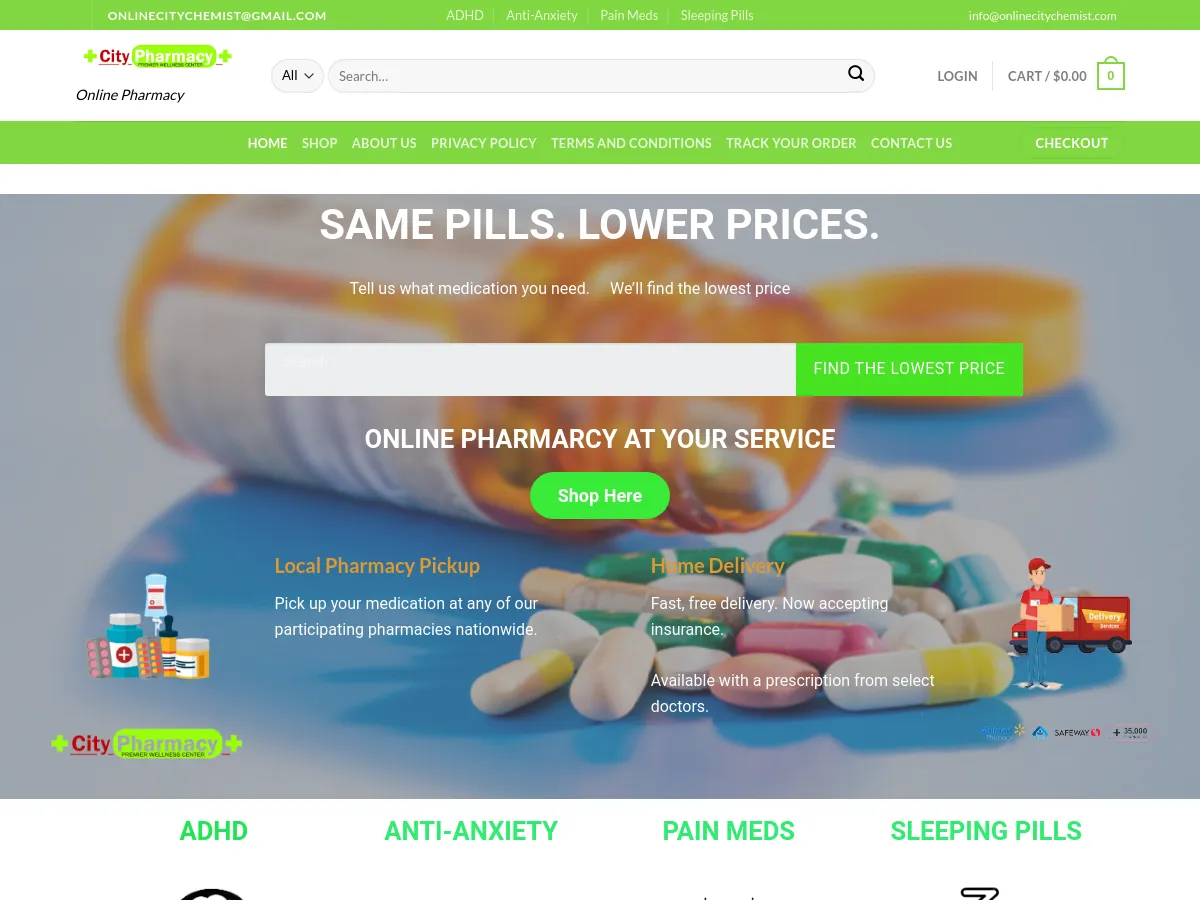 onlinecitychemist.com