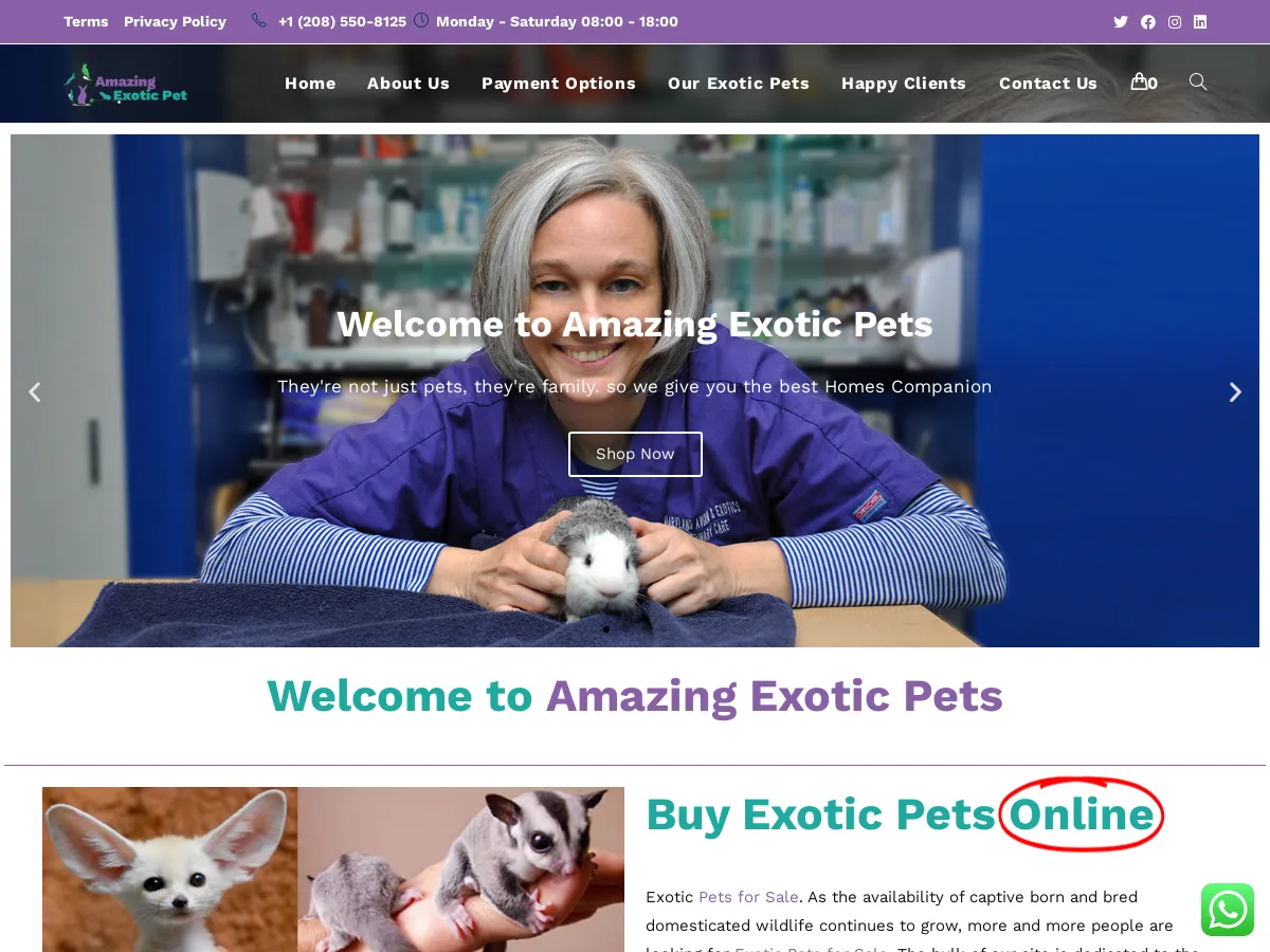 amazingexoticpets.com