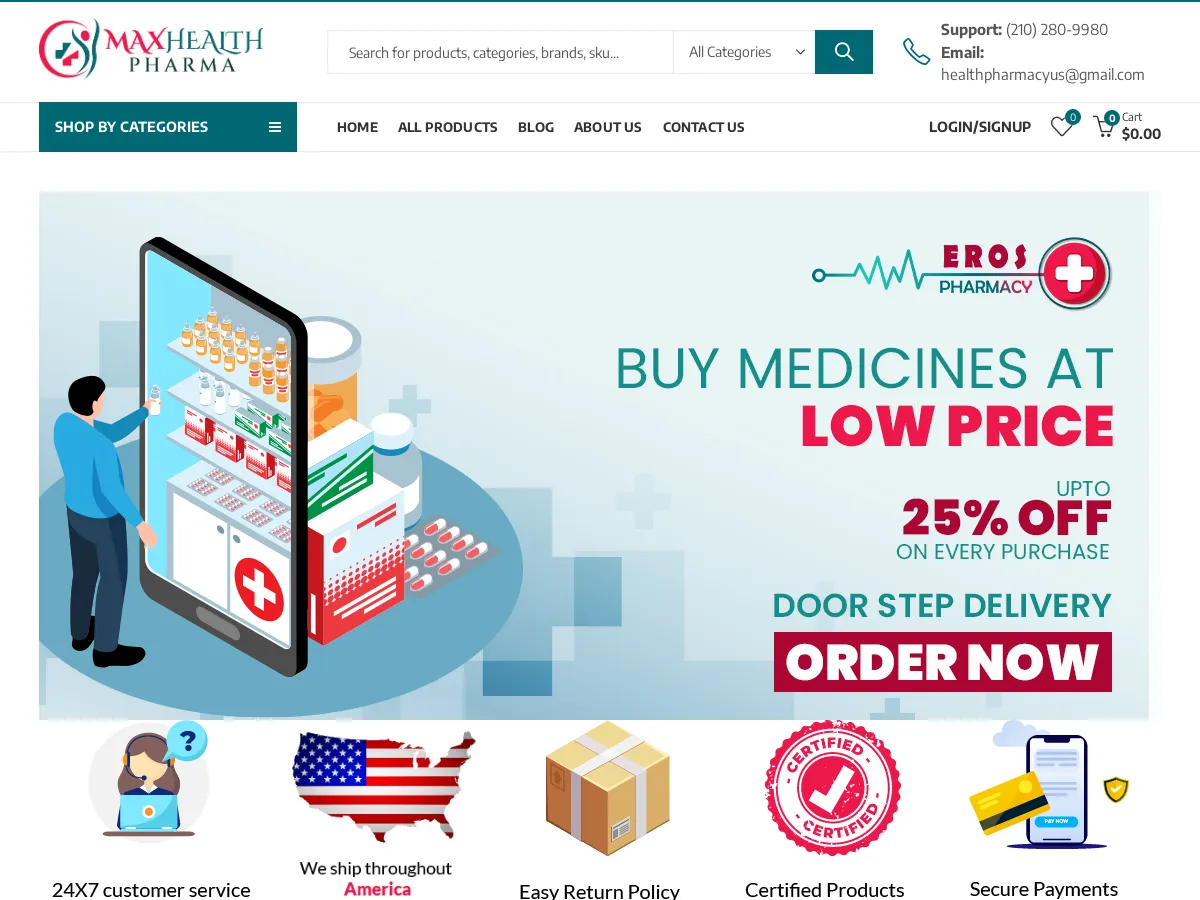 maxhealthpharma.com
