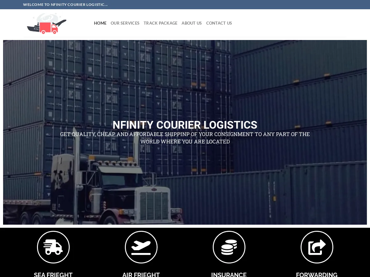 nfinitycourierlogistic.com