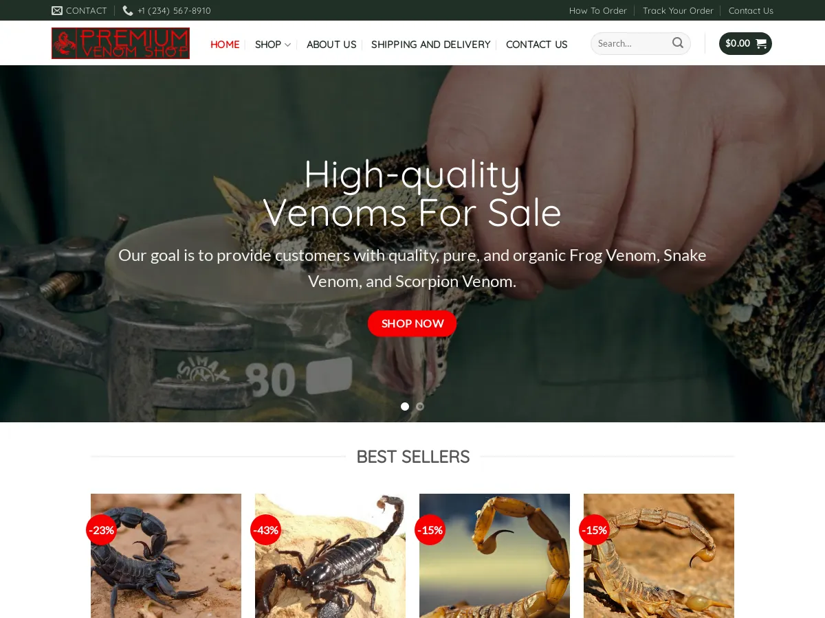 premiumvenomshop.com