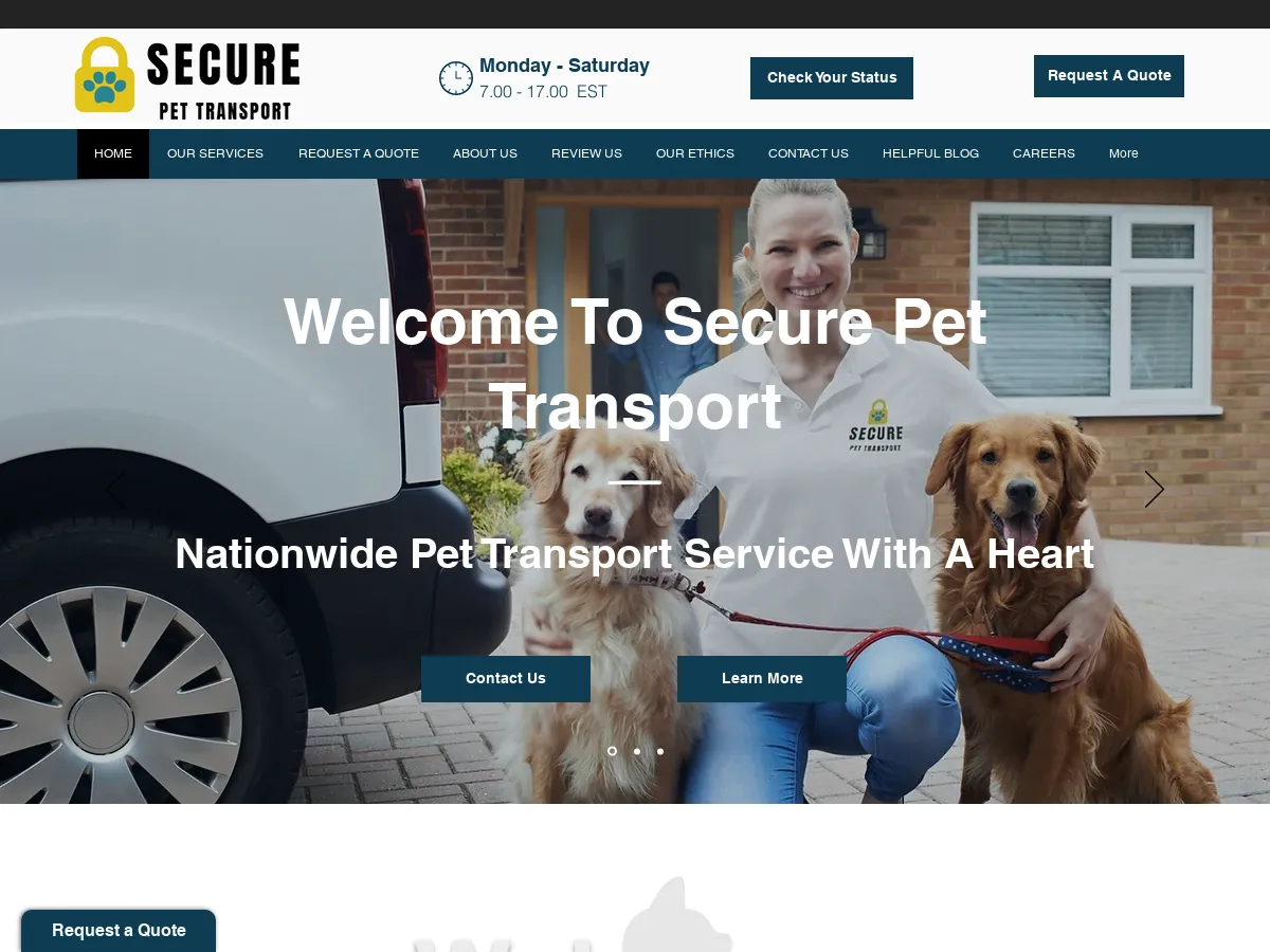 securepettransport.com
