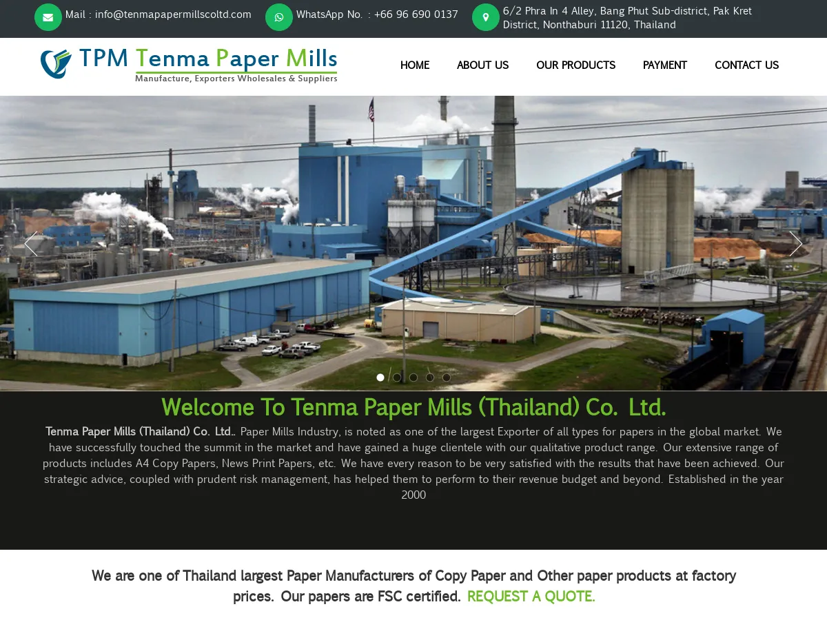 tenmapapermillscoltd.com
