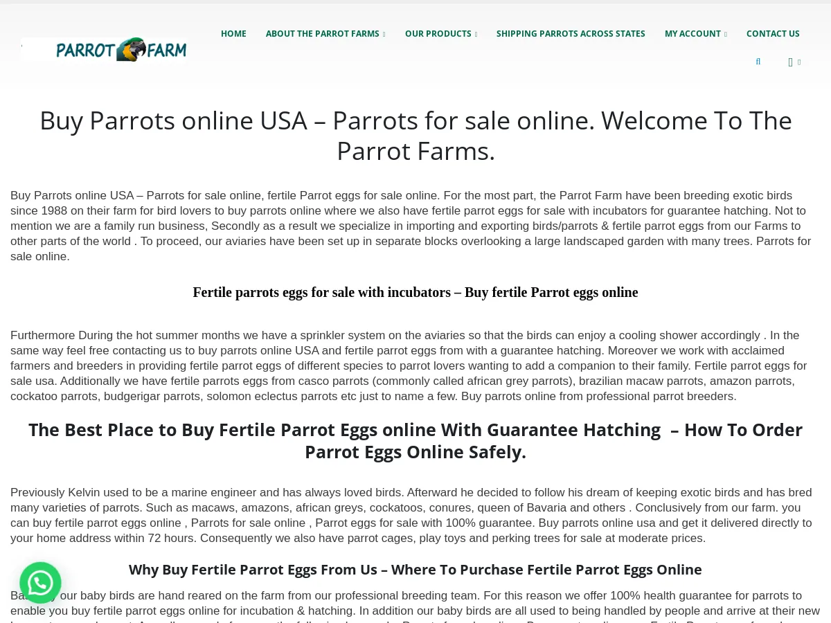 theparrotfarms.com