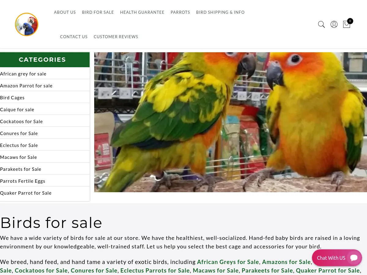 exoticbirdsandbirdsupplies.com