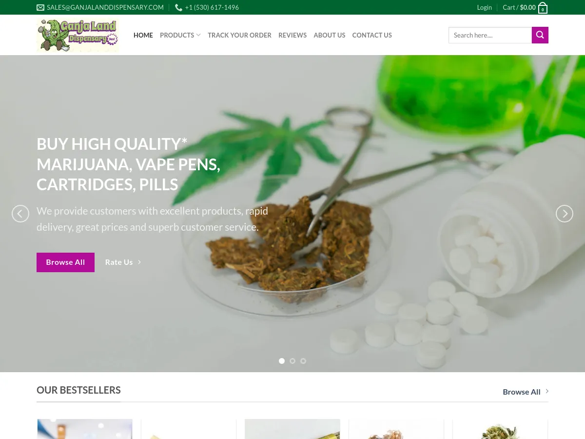 ganjalanddispensary.com