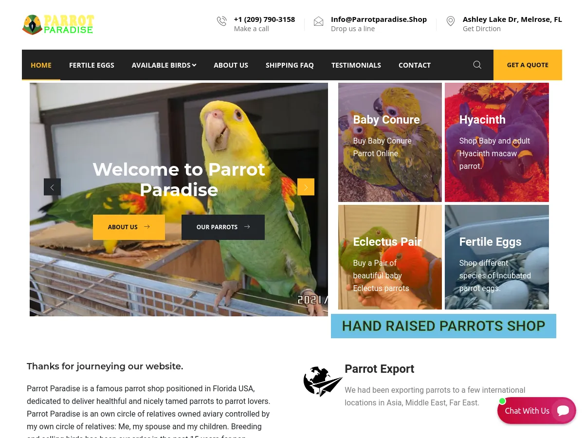 parrotparadise.shop