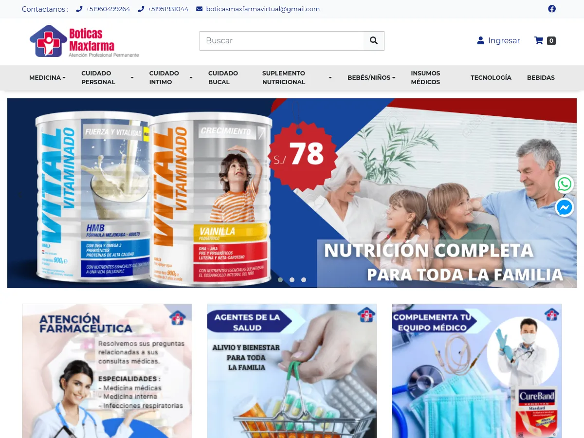 boticasmaxfarma.com