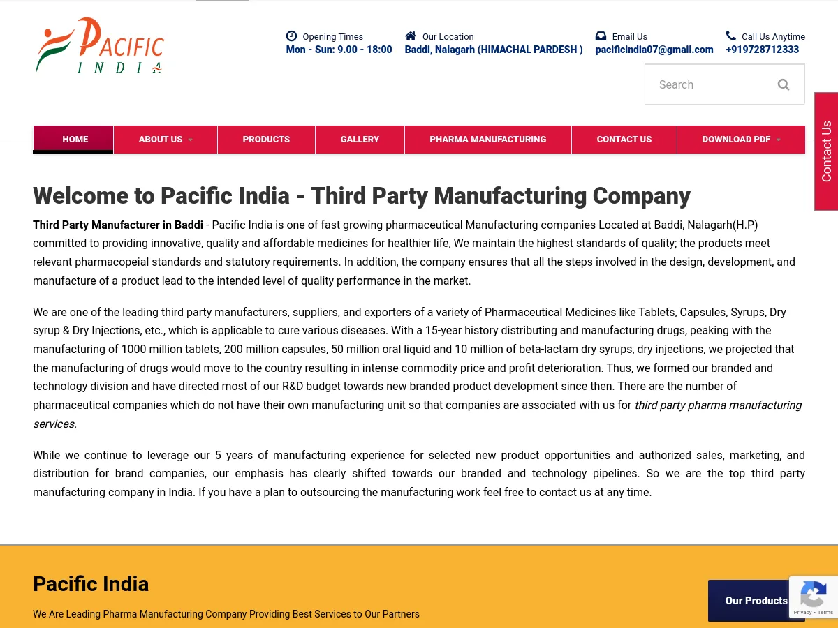 pacificindiapharma.com