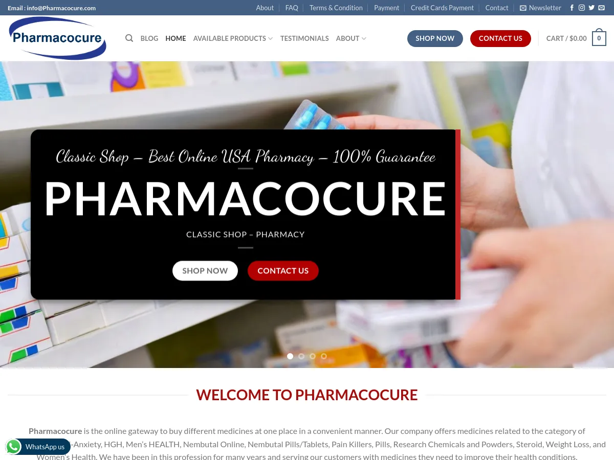 pharmacocure.com