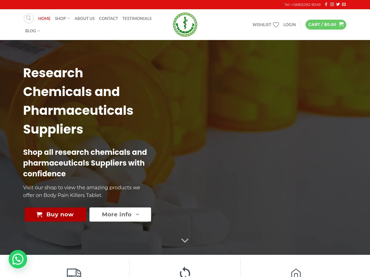researchchemicalsandpharmaceuticalssuppliers.com