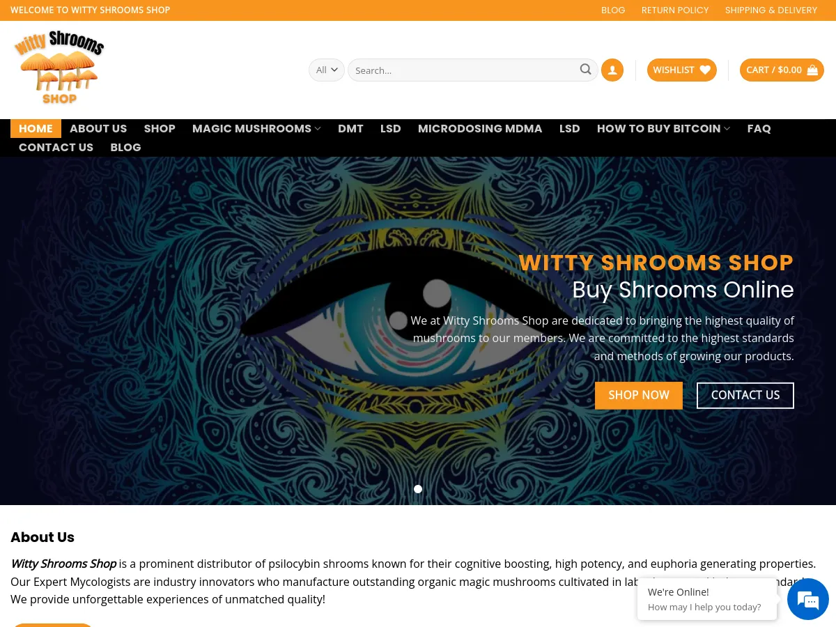 wittymushroomsshop.com