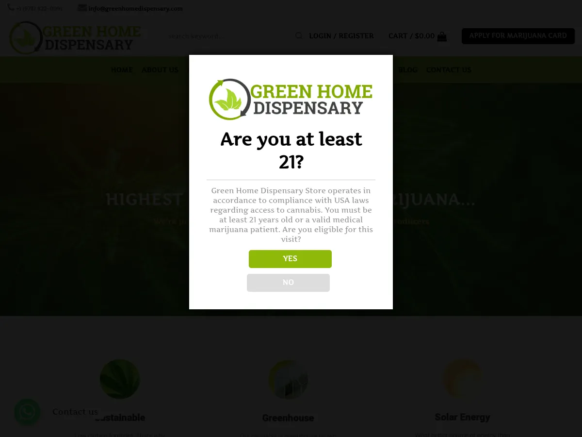 greenhomedispensary.com