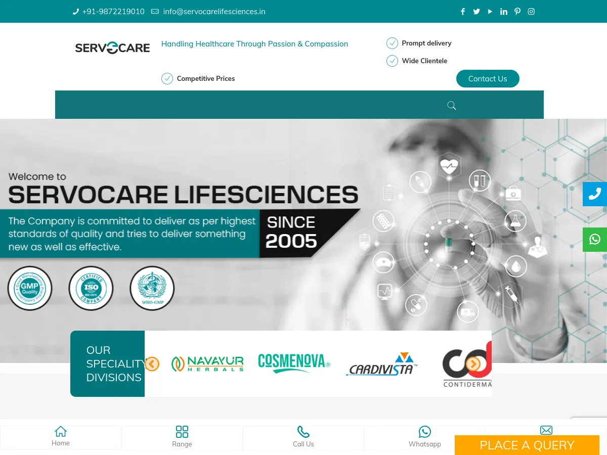 servocarelifesciences.in