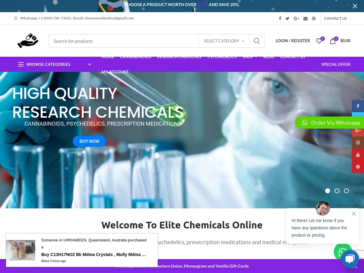 elitechemicalsonline.com