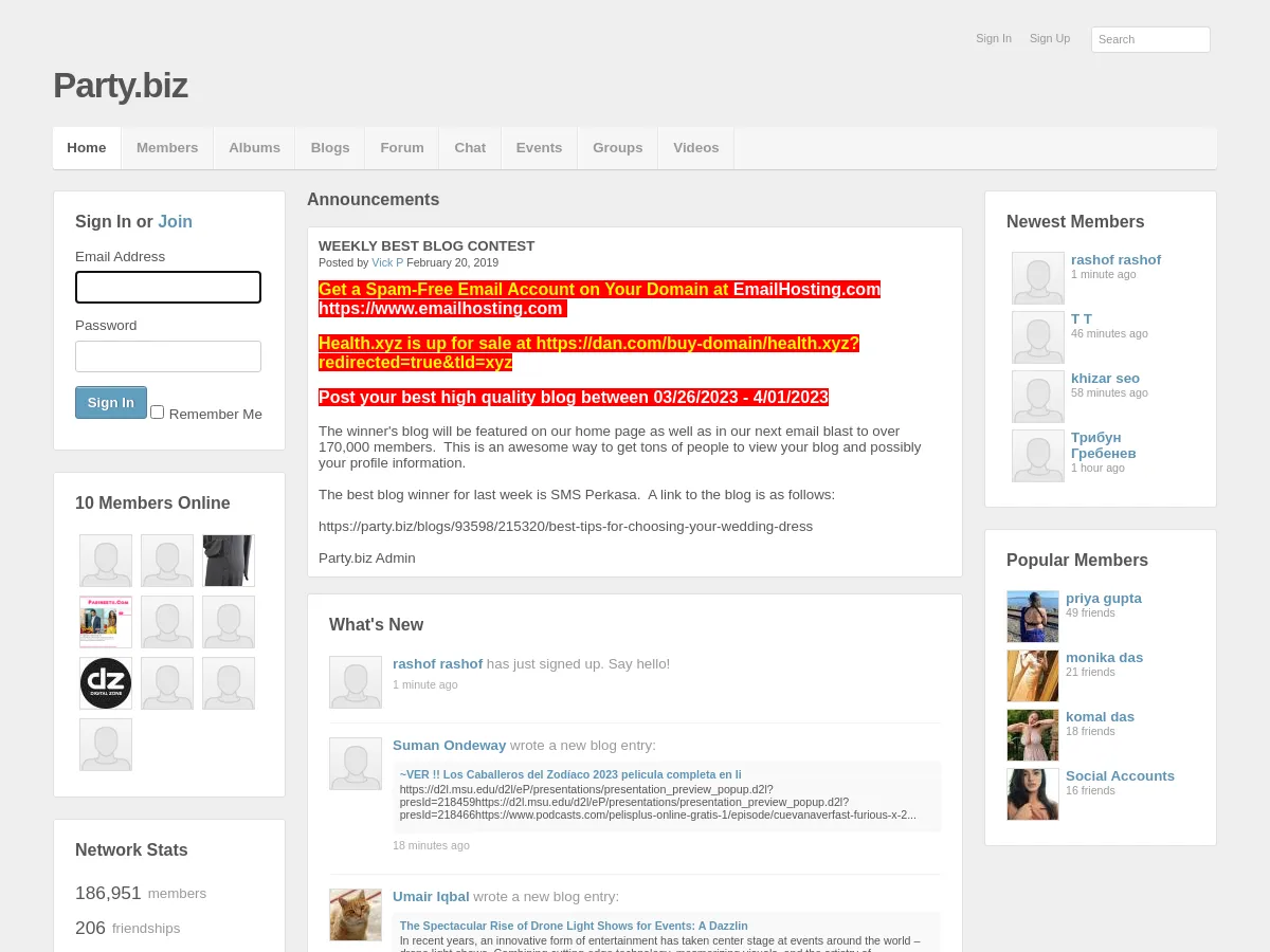 party.biz