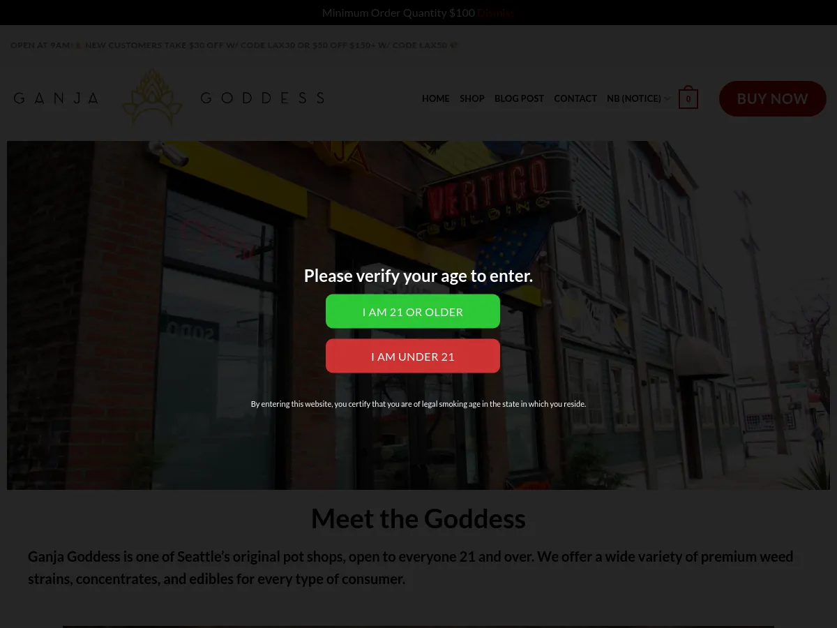 ganjagoddesscannabisshop.com