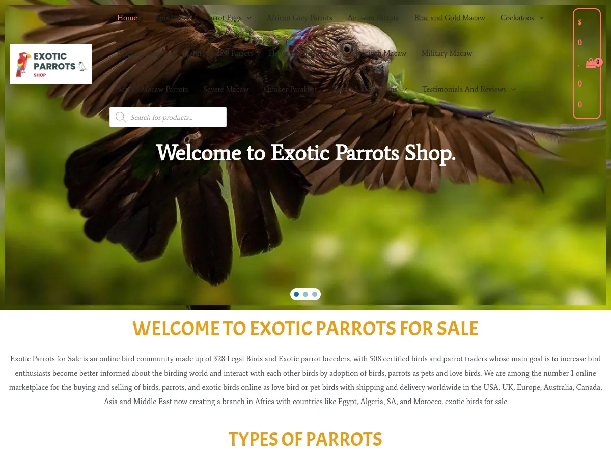 exoticparrotsforsale.net