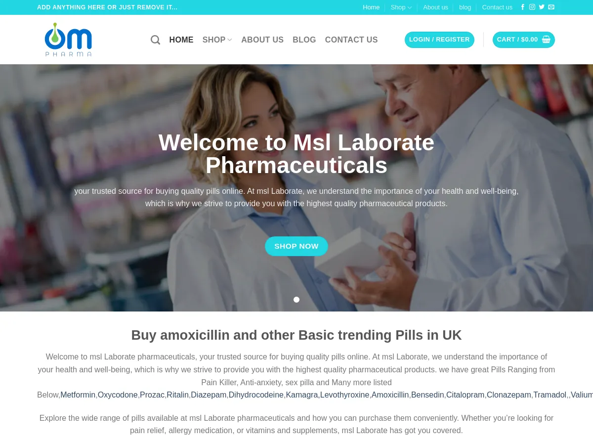 mslaboratepharmaceuticalas.com