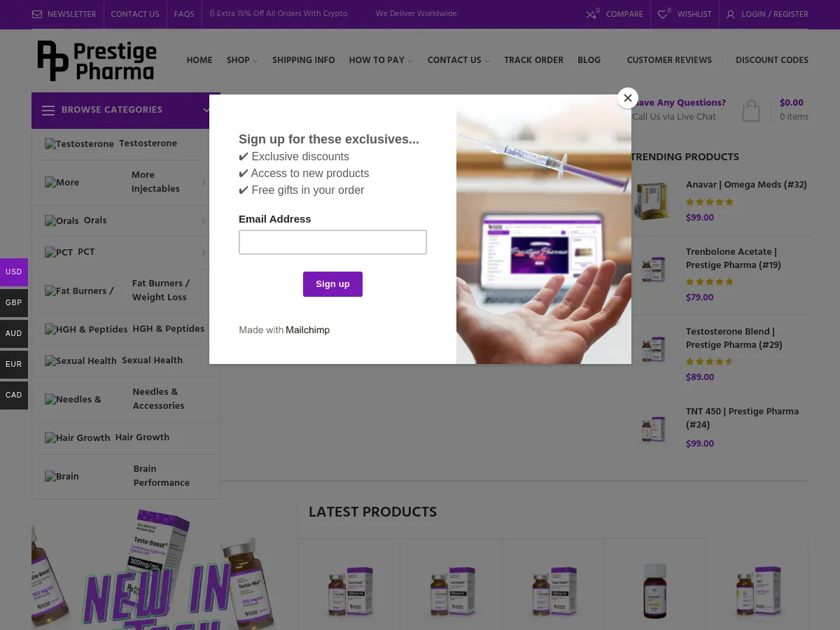 prestigepharmaceuticals.com