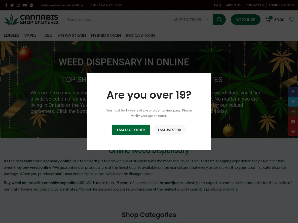 cannabisshoponline420.com