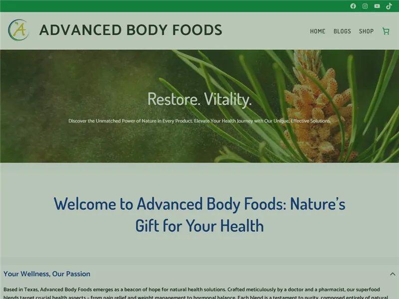 Advancedbodyfoodshealthstore.com