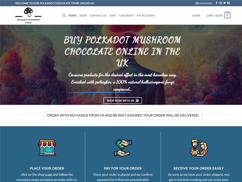 Polkadotmushroomchocolatebars.uk