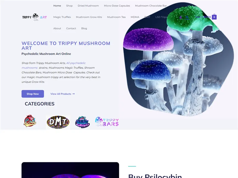 Trippymushroomart.com