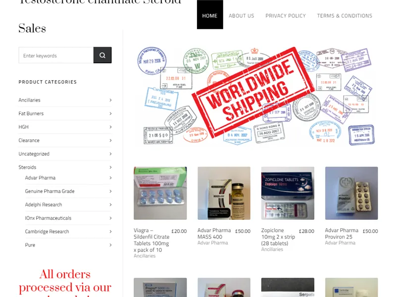 Testenanthatesteroidsale.com