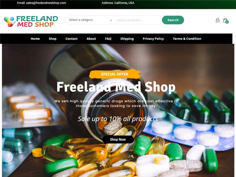 Freelandmedshop.com