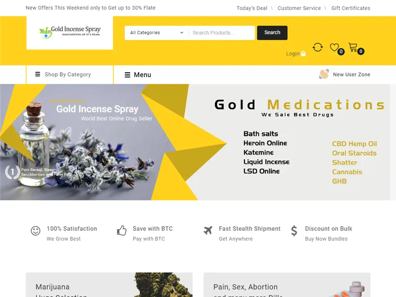 Goldincensesspray.com