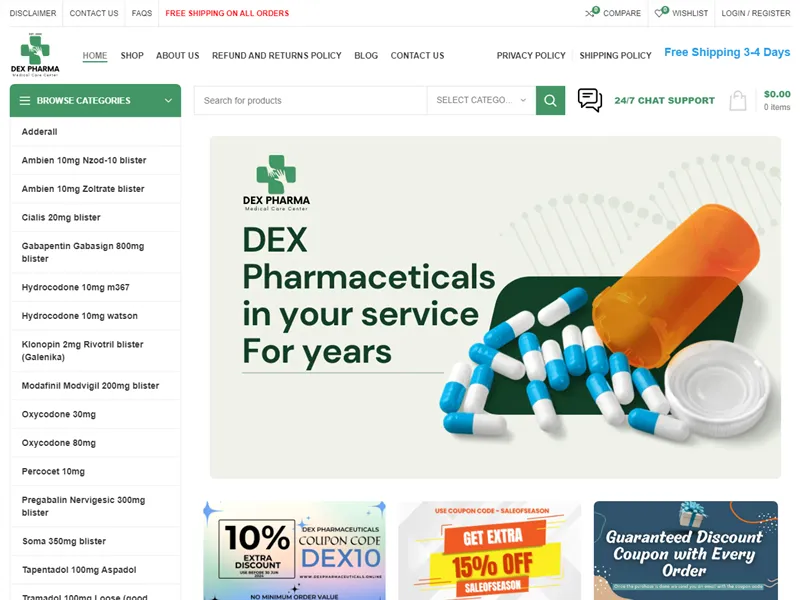 Dexpharmaceuticals.online
