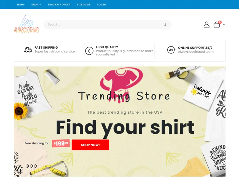 Alnasclothing.com