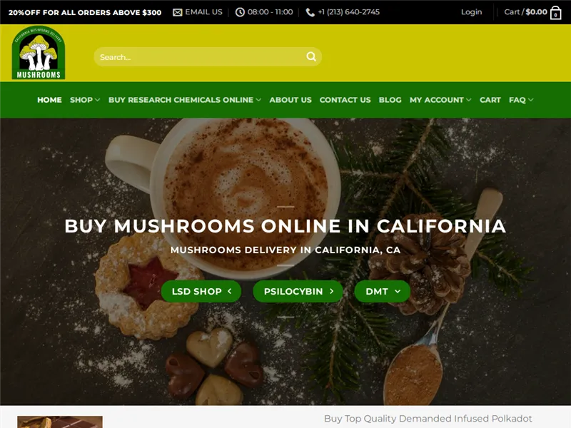 Californiamushroomsdelivery.com